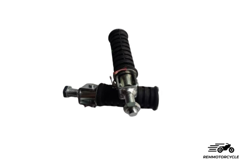 Pedane moto in gomma con supporti