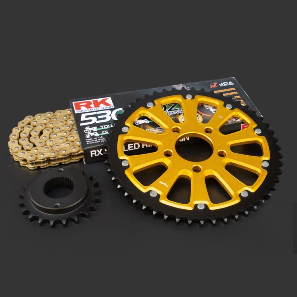 Sportster-ketjusarja – CNC-alumiini/teräs-hybridiratas