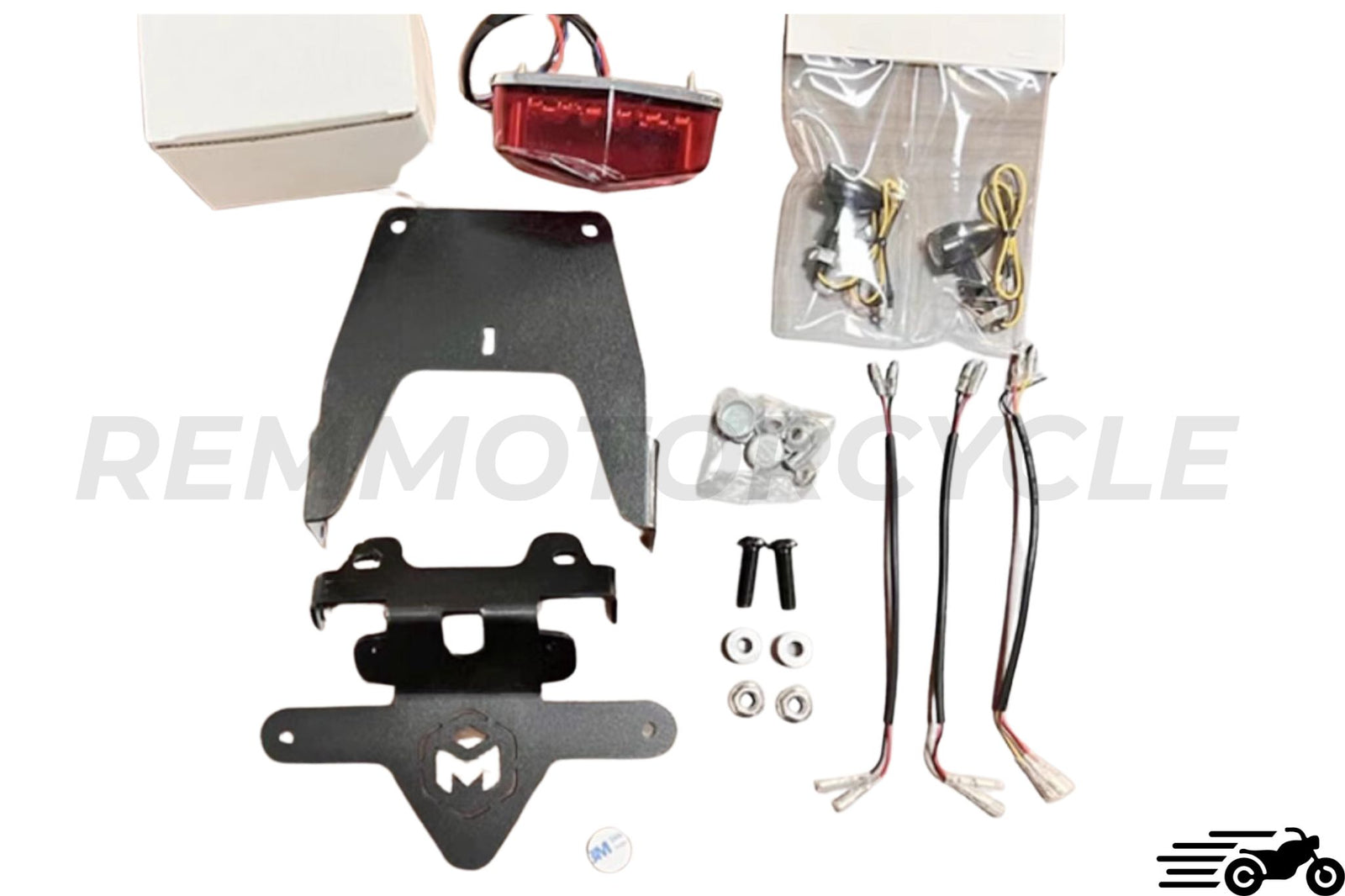 support de plaque plus éclairage Mash sixhundred