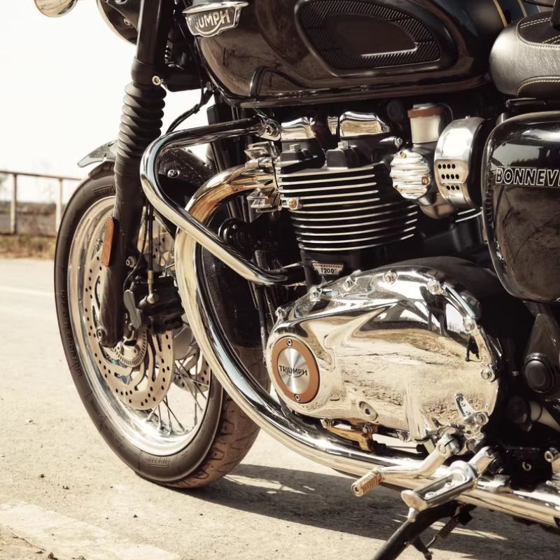 Ligne d'échappement old school Triumph T100 T120