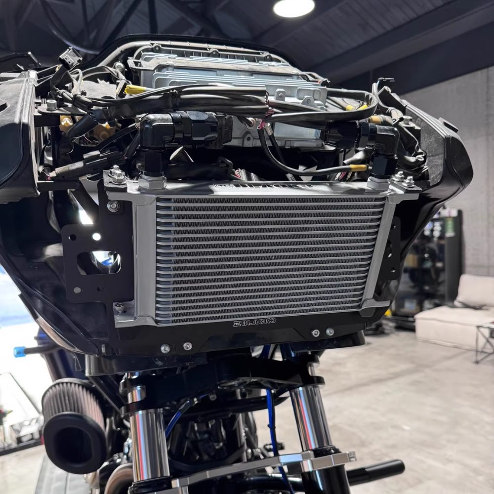 Oversized Oil Cooler – Harley Road Glide w/ Baja S2 Compatibility