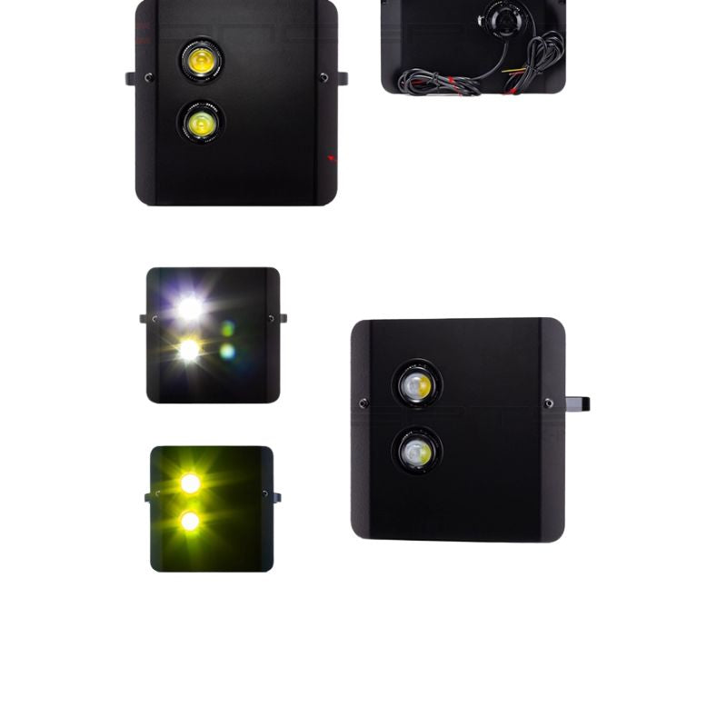 Plaque phare Scrambler universel bulbes LED