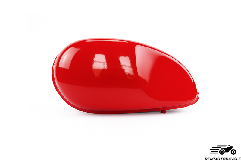 Bright red racer coffee tank