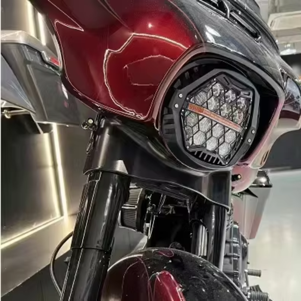 Harley Street Glide Honeycomb Headlight