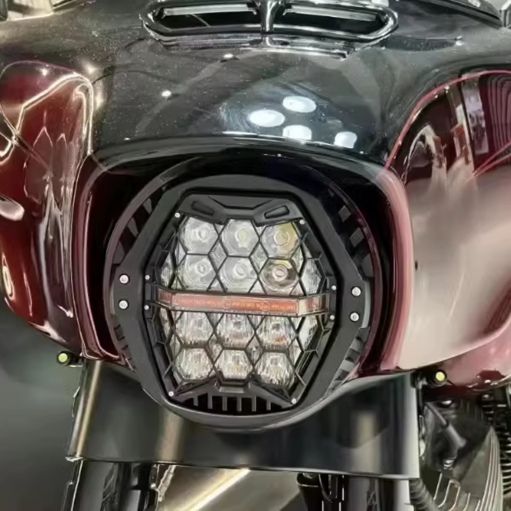 Harley Street Glide Honeycomb Headlight