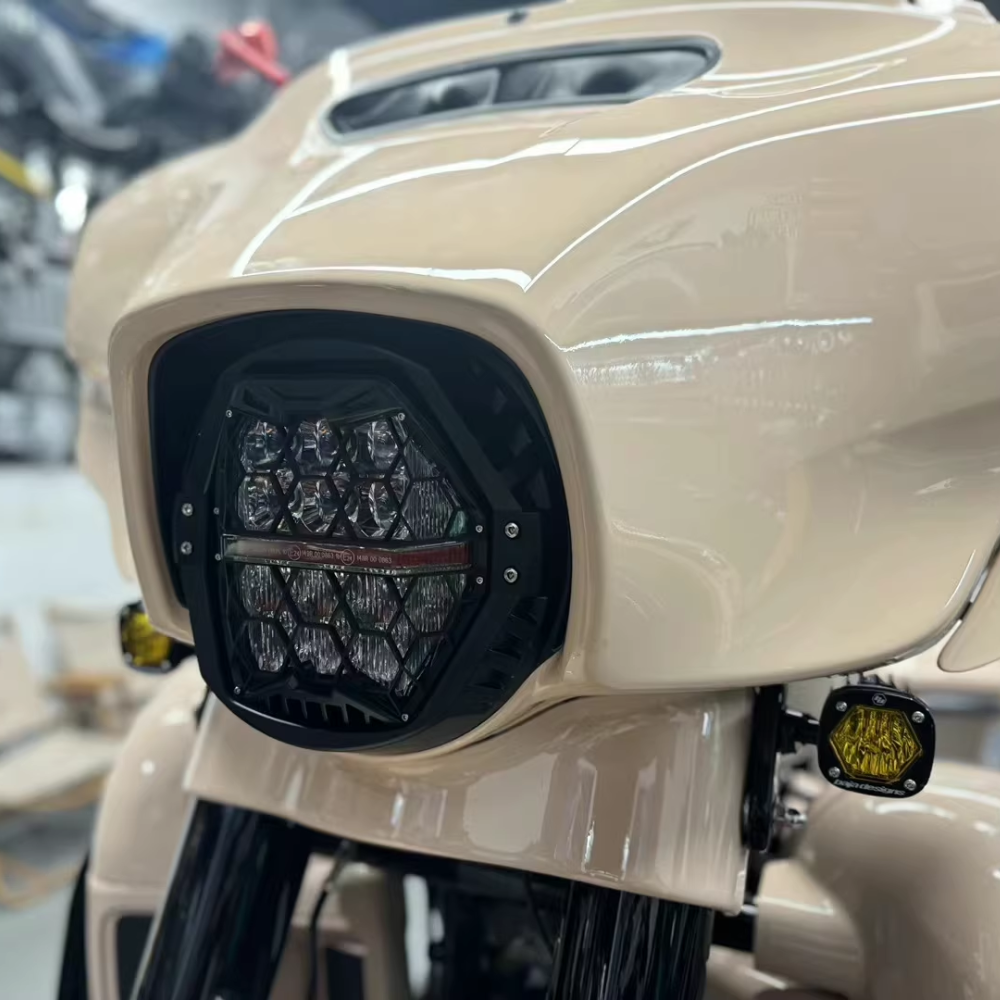 Harley Street Glide Honeycomb Headlight