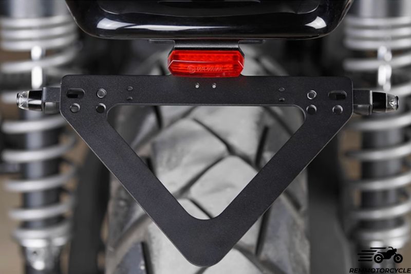 Support de plaque feu cligno mini LED intégrés Tiumph T100 T120