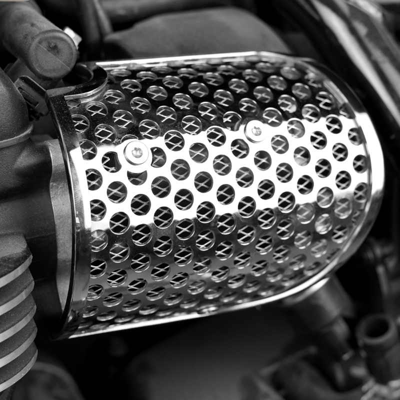 Cache carburateur poli Triumph T100