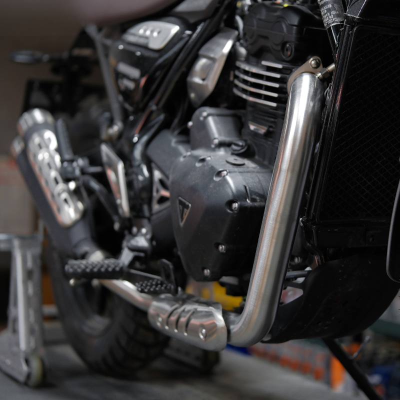 Collecteur avant inox – Triumph Speed 400 / 400X