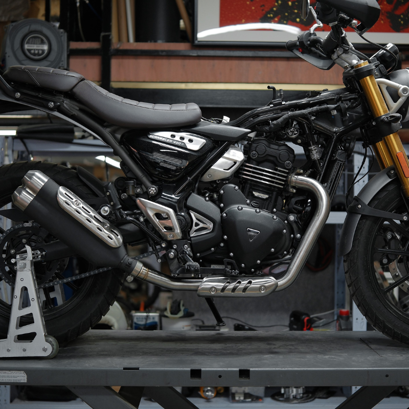 Collecteur avant inox – Triumph Speed 400 / 400X