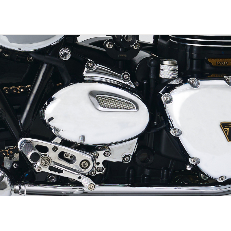 Couvercles de carter chromés pour Triumph Twin