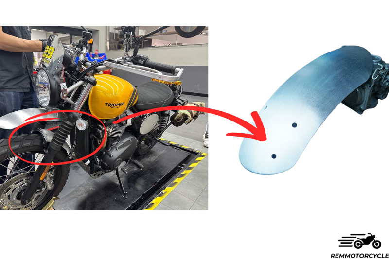 Triumph scrambler 900, 1200 and Bonneville T120 T120 high mudguard