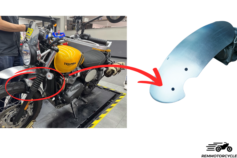 Triumph scrambler 900, 1200 and Bonneville T120 T120 high mudguard