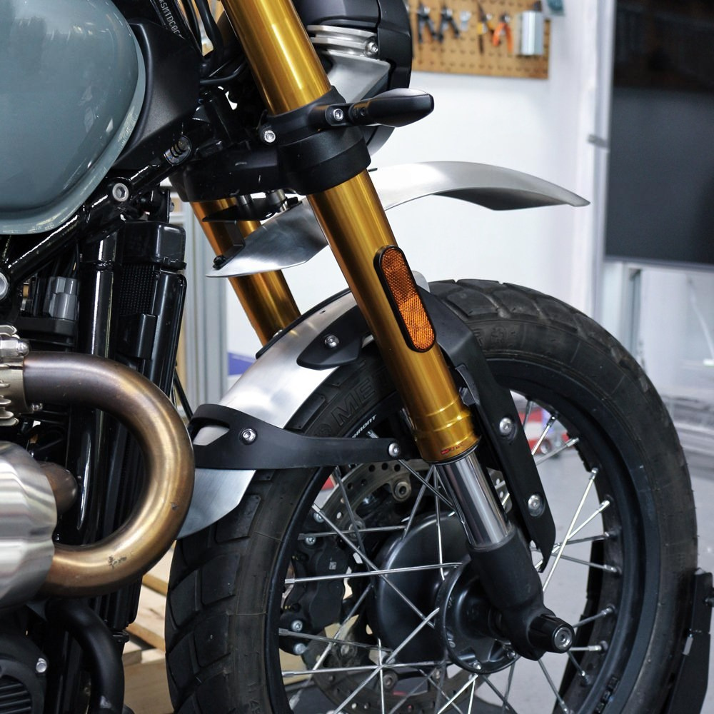 Garde-boue avant aluminium (haut + bas) - Triumph Street Scrambler 900