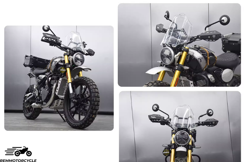 Triumph 400x windshield