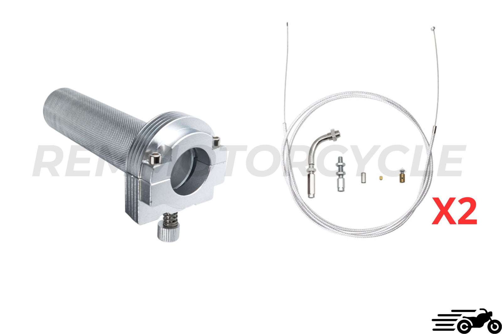 Manopola dell'Acceleratore 22MM in Alluminio con 2 cavi