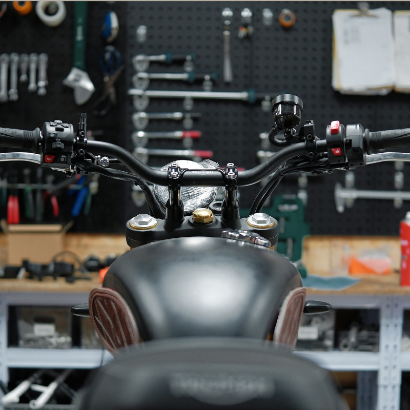 Rehausses de guidon 20 mm - Triumph Bonneville/Scrambler/Bobber
