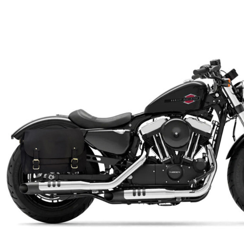 Sacoche latérale + support – Sportster 883/1200