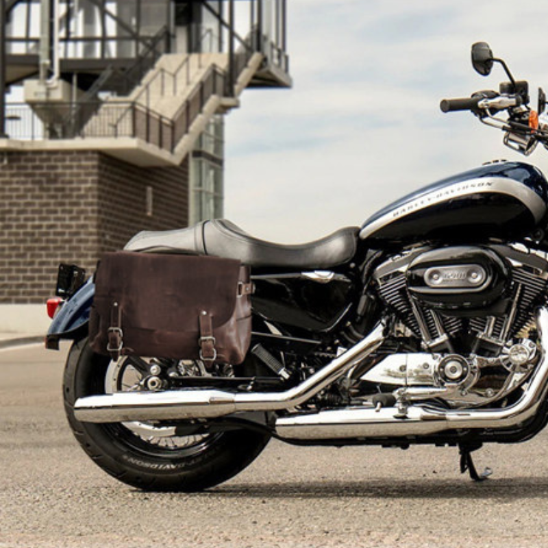Sacoche latérale + support – Sportster 883/1200