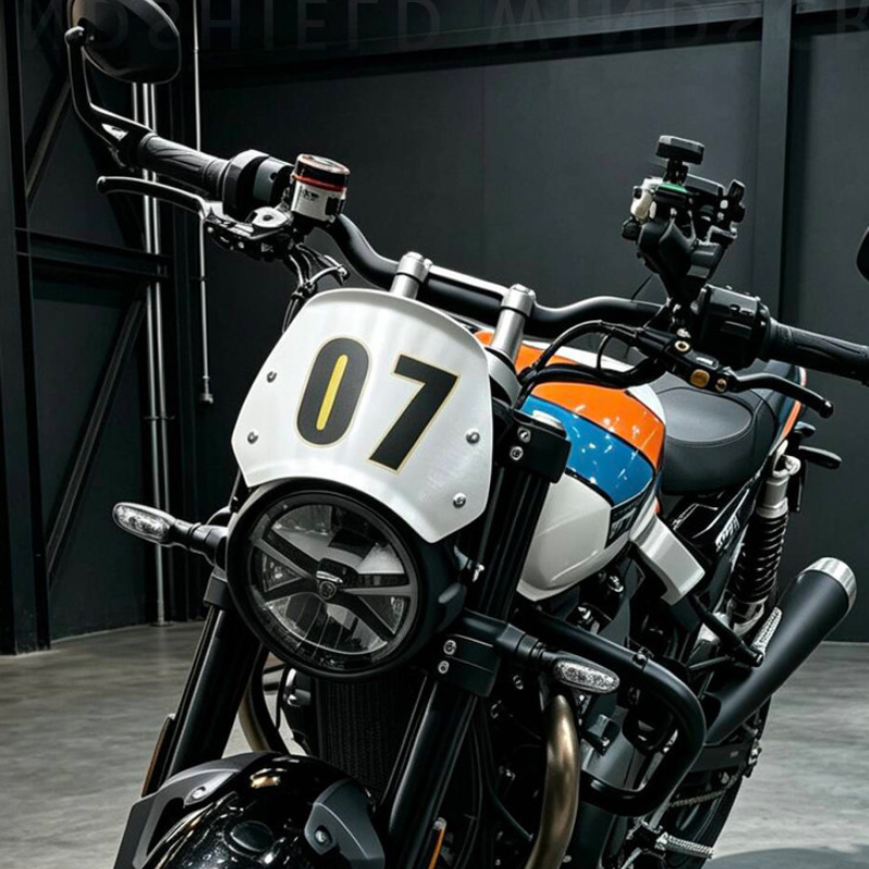 Saute-vent aluminium - Triumph Scrambler 900 / Speed Twin 900