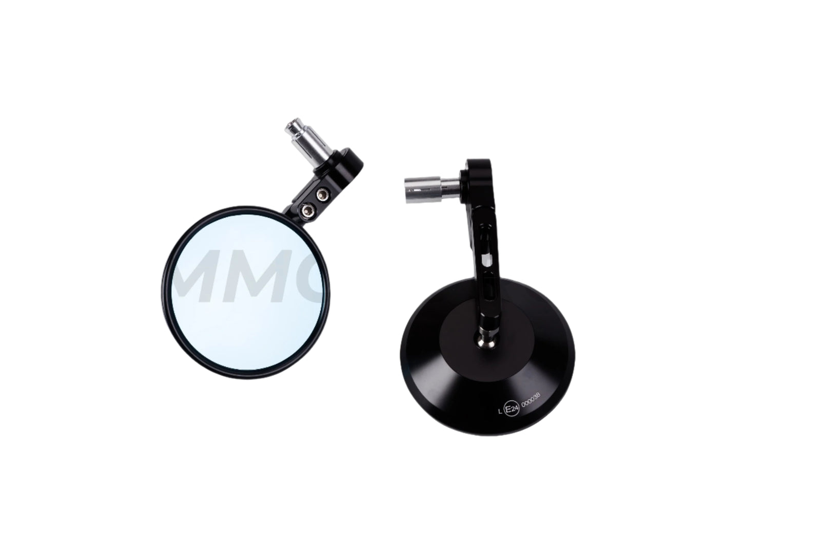 Round black CNC A homologated buttocks