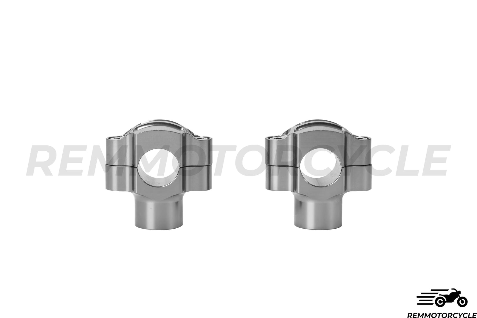 Pontets de Guidon de 22 mm ou 25 mm Chrome, Noir, Titane ou Laiton