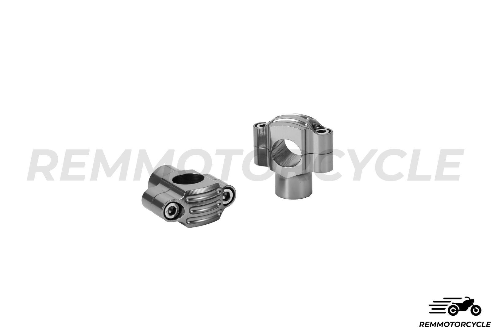 Pontets de Guidon de 22 mm ou 25 mm Chrome, Noir, Titane ou Laiton