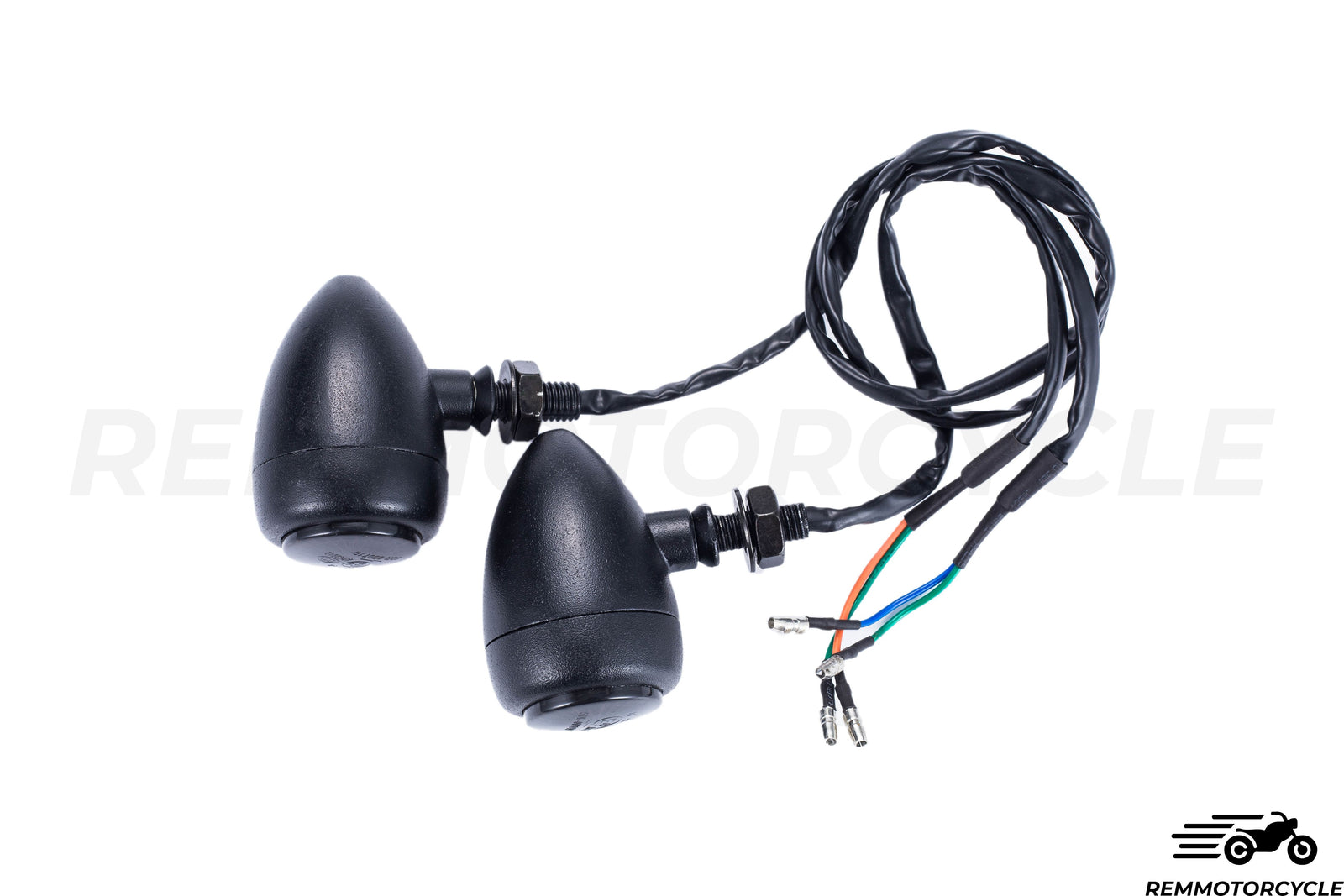 Sepasang petunjuk LED hitam penuh