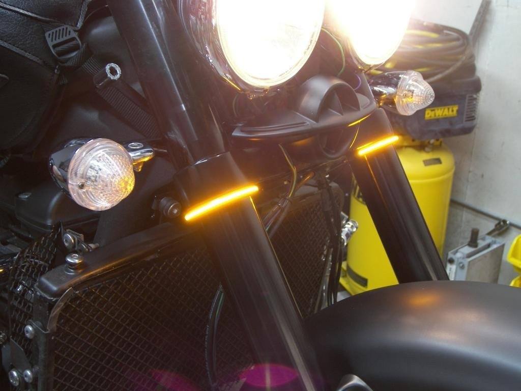 Paire de Clignotants LED pour Fourche 39 à 58 mm - REMMOTORCYCLE
