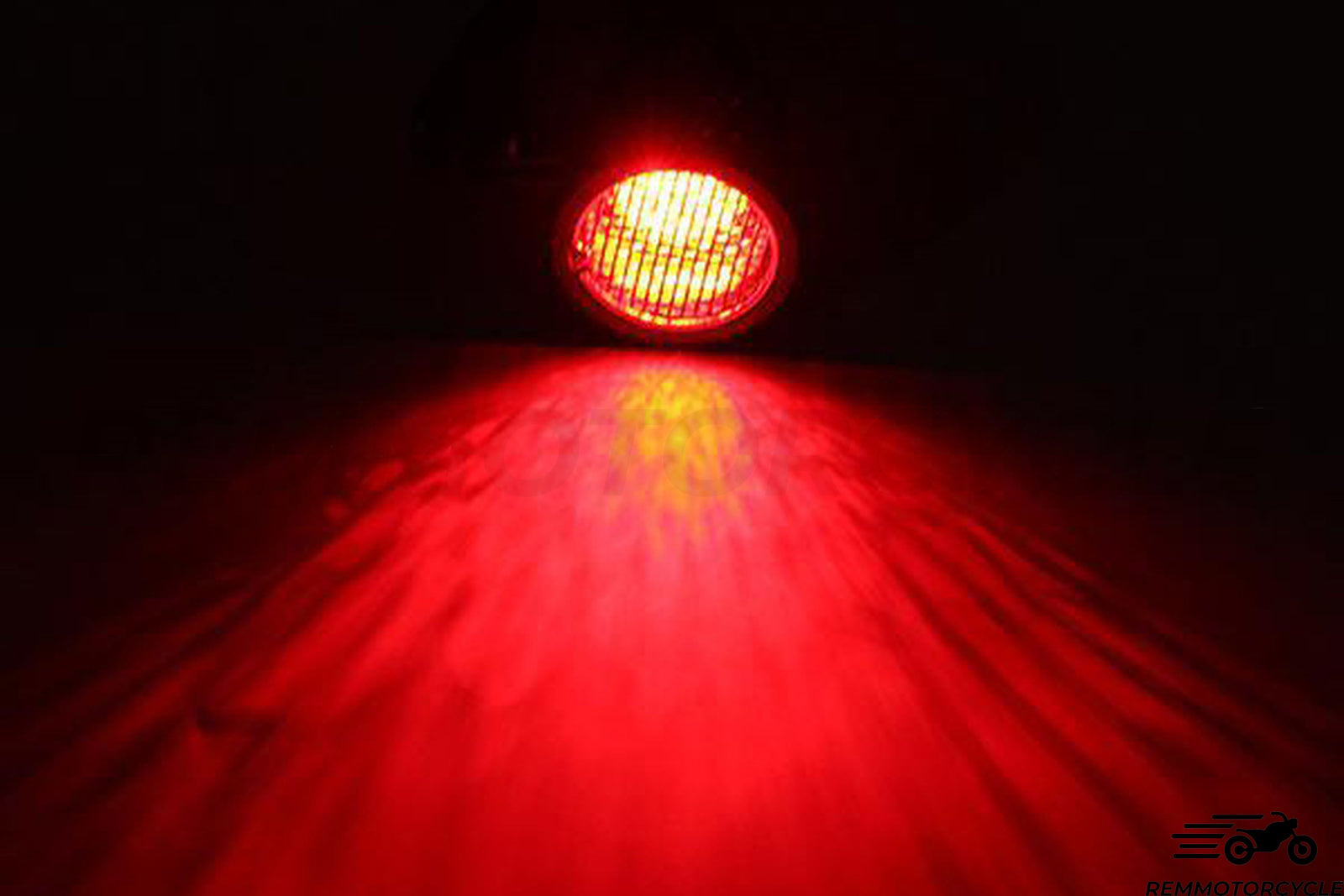 12v aluminum rear light black grid