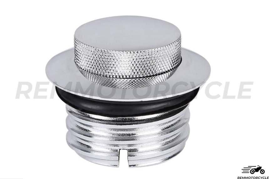 Tappo serbatoio retrattile Shadow Harley in alluminio nero o cromato