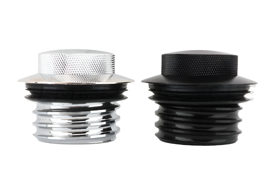 Tappo serbatoio retrattile Shadow Harley in alluminio nero o cromato