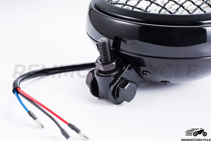 Etumajakka 15 cm musta ylempi verkko keltainen tai läpinäkyvä lasi