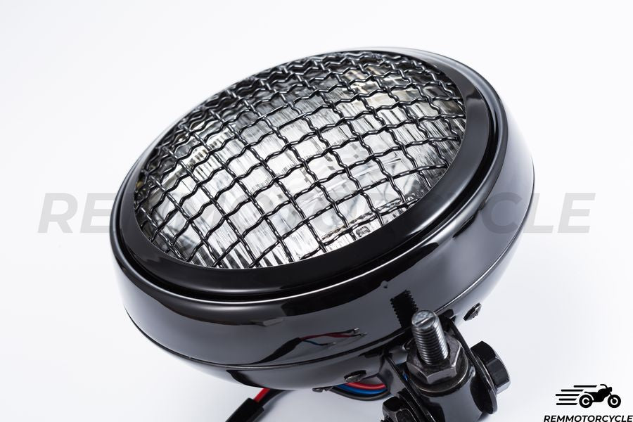 Etumajakka 15 cm musta ylempi verkko keltainen tai läpinäkyvä lasi