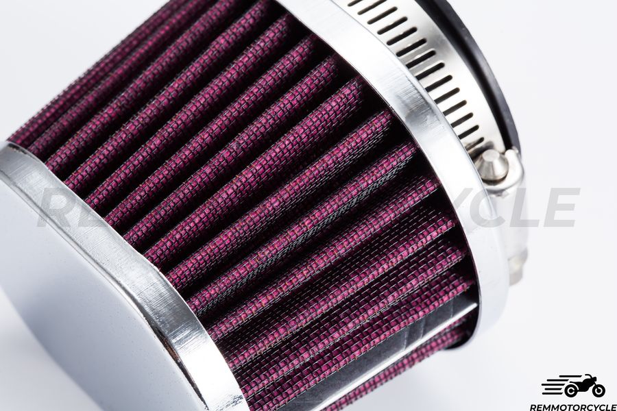 Filtro dell'Aria Cromato Ovale Rosso
