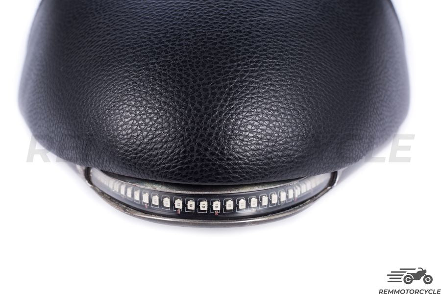 Selle Racing 2 con fibbia a fascia LED Nero