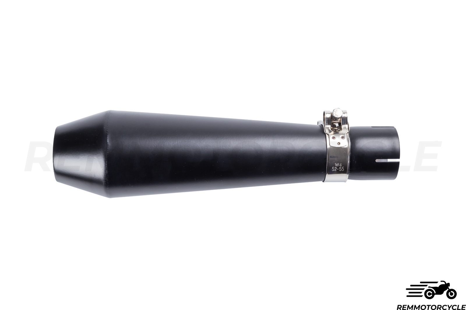 Kurzer Auspuff Cafe Racer Noir mit Schikanen