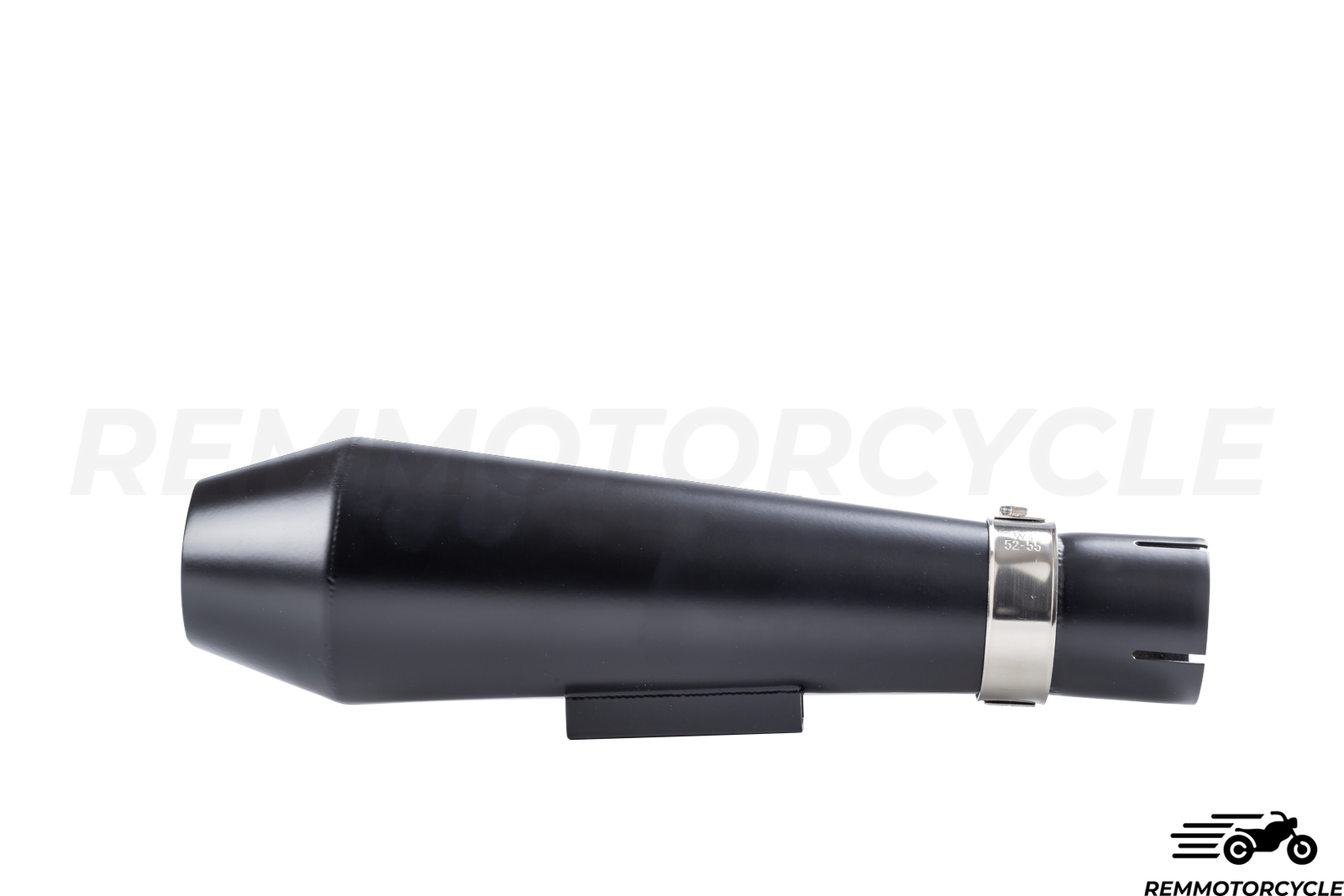 Kurzer Auspuff Cafe Racer Noir mit Schikanen