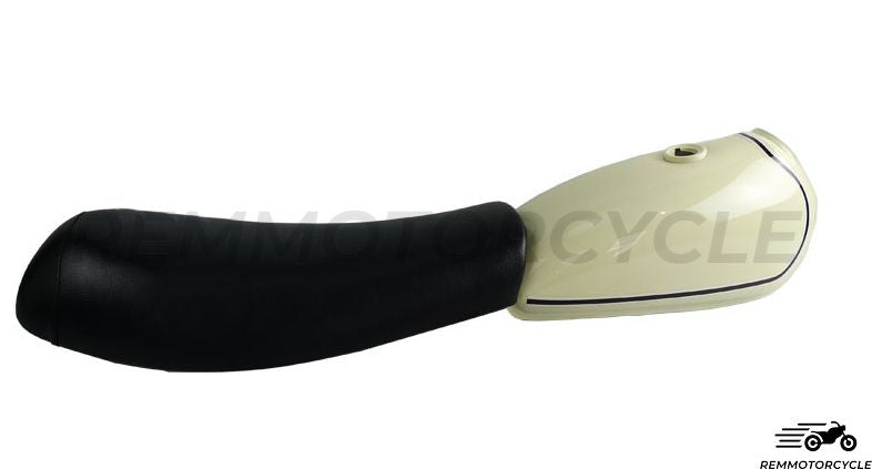 Selle Noir Scrambler Motocross Vintage