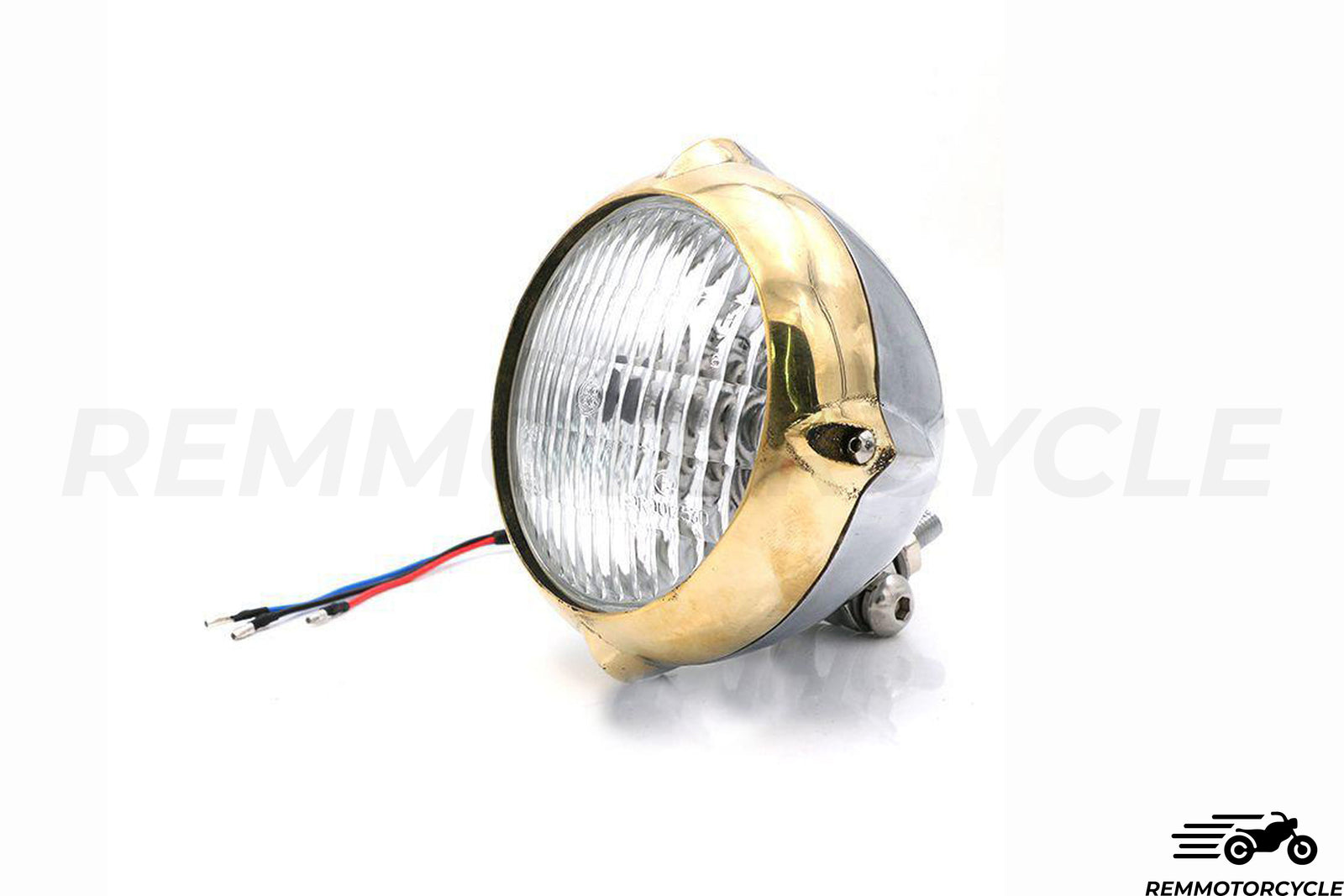 Upper front light 3 brass and chrome or black points