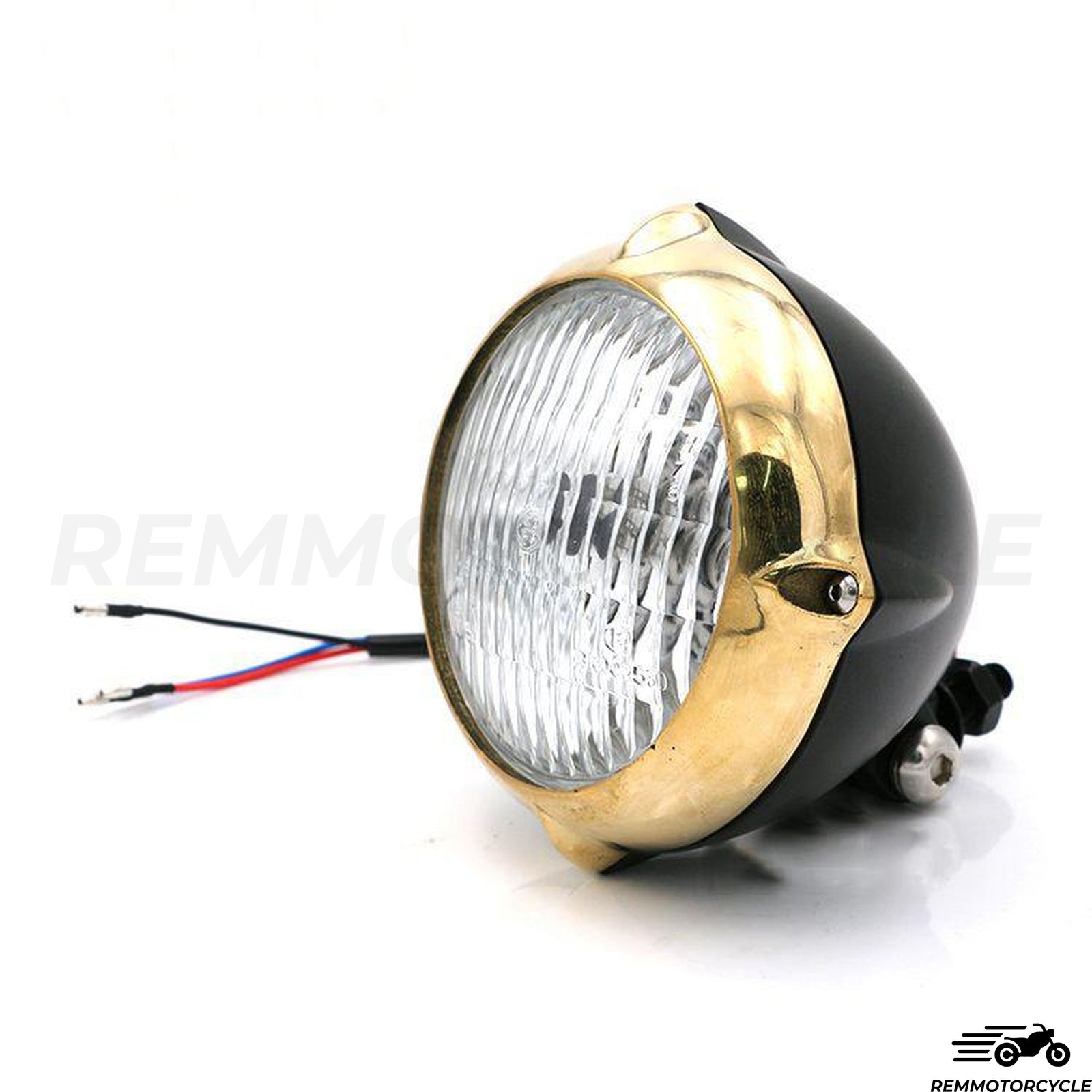 Upper front light 3 brass and chrome or black points