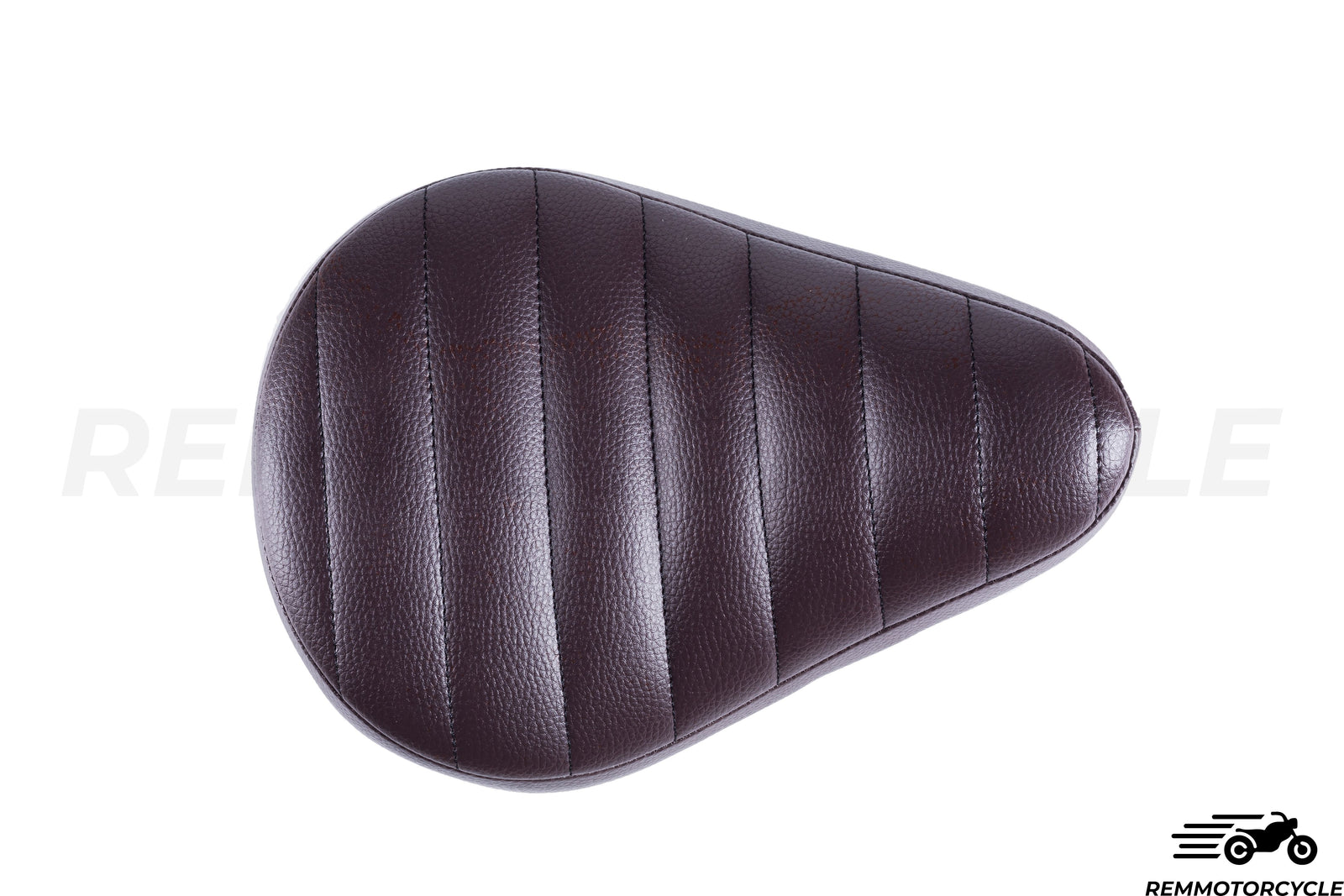 Black bobber saddle - Horizontal seams