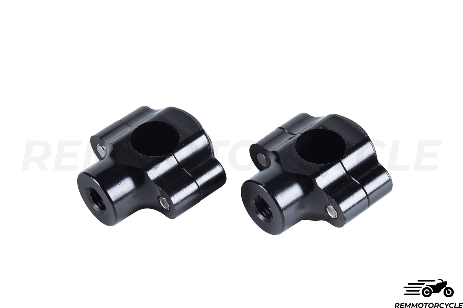 Pontets de Guidon de 22 mm ou 25 mm Chrome, Noir, Titane ou Laiton