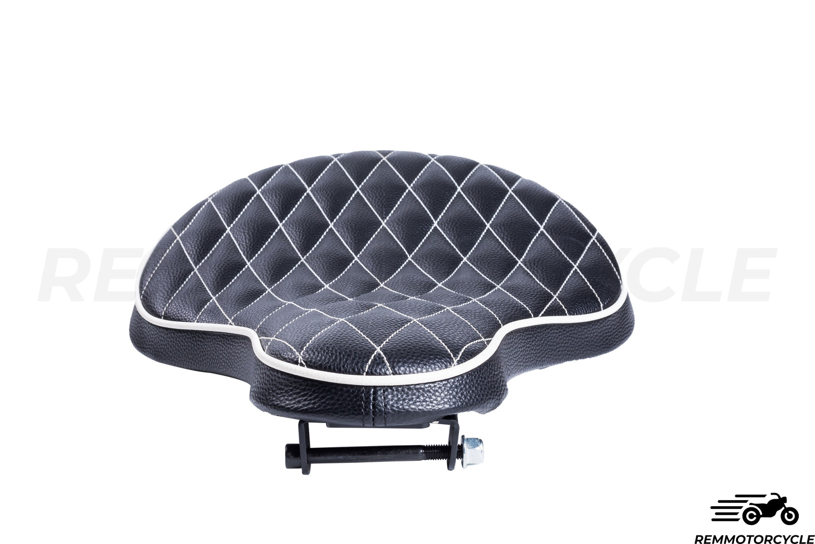Black Solo Sattel Leder Diamond Bobber Chopper Sportster 883 1200