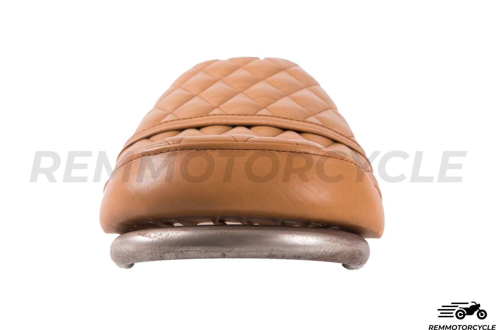 Selle en Cuir Camel type 2 relevée Diamant avec boucle