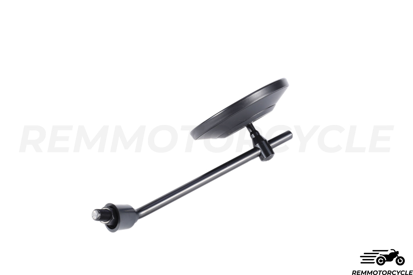 Pair of 22 mm round black mirrors