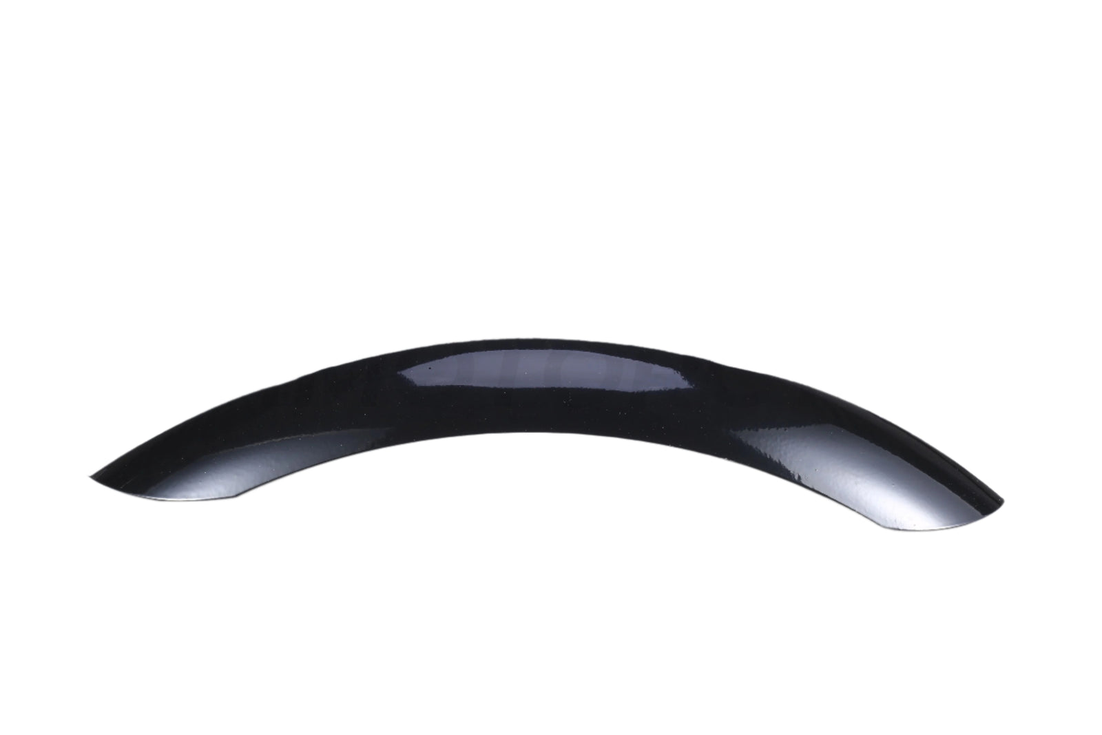 Black motorcycle front fender