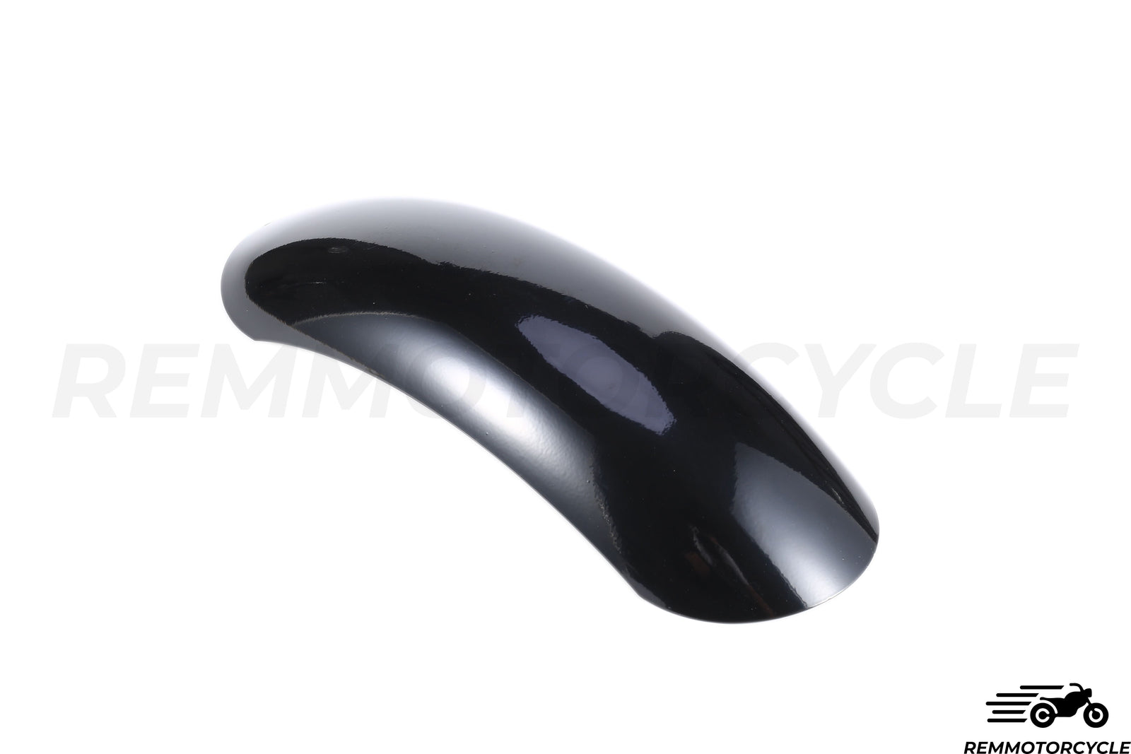 Black motorcycle front fender