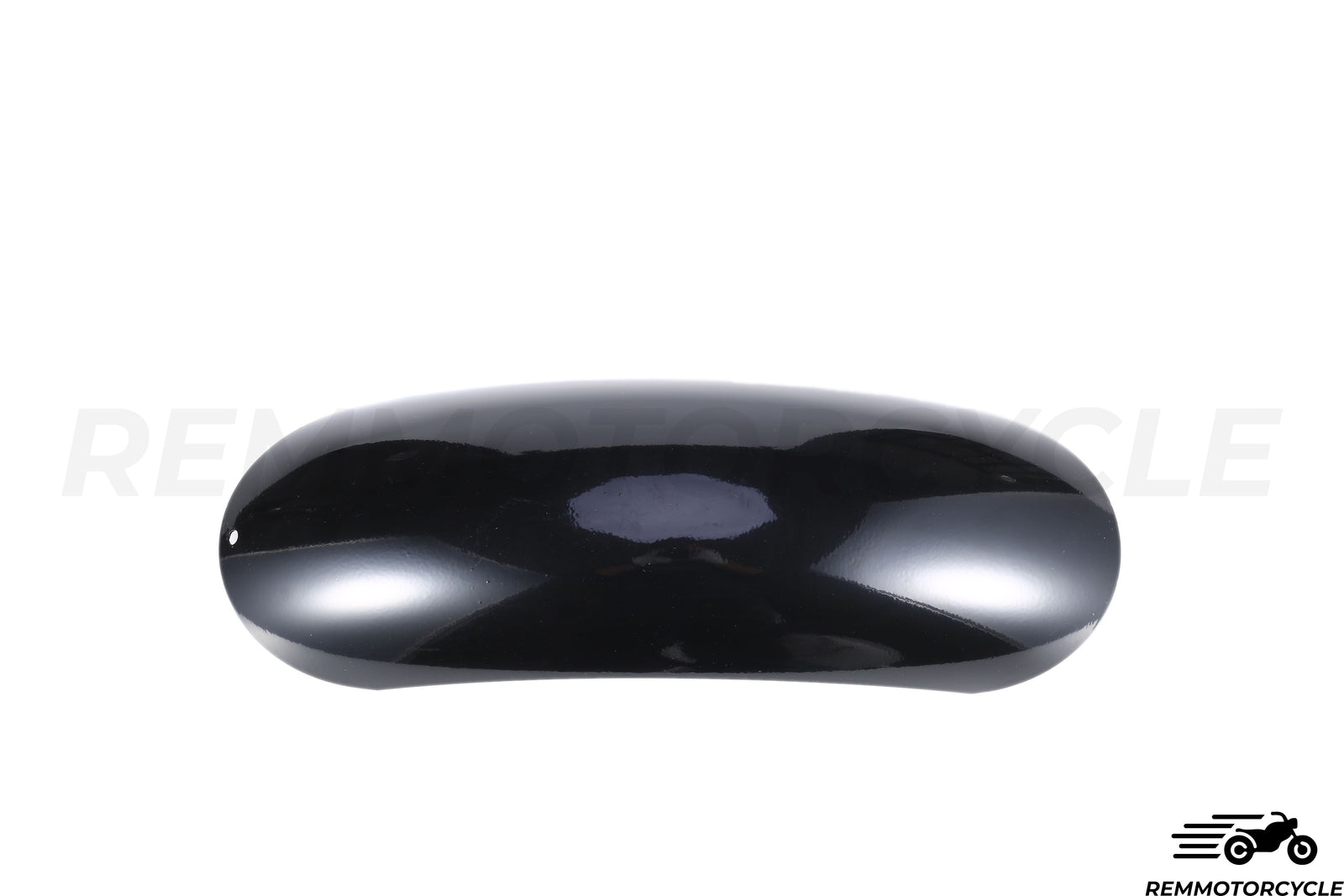 Black motorcycle front fender