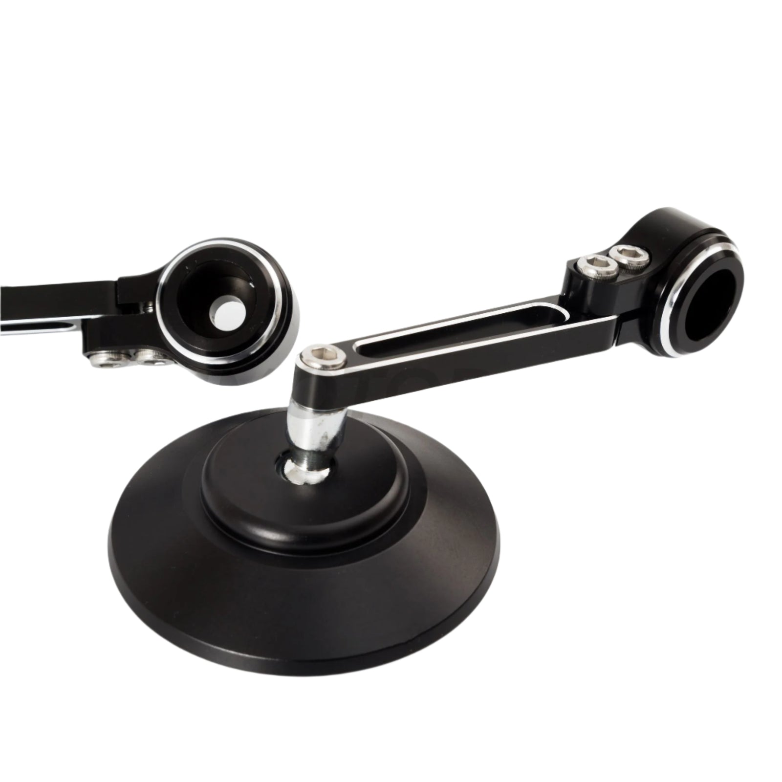 Specchietti Retrovisori da Manubrio Nero Rotondi CNC 2.0